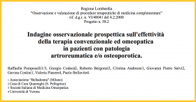 Indagine osservazionale prospettica in pazienti artroreumatici e osteoporotici