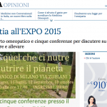 La Stampa omeopatia all'expo